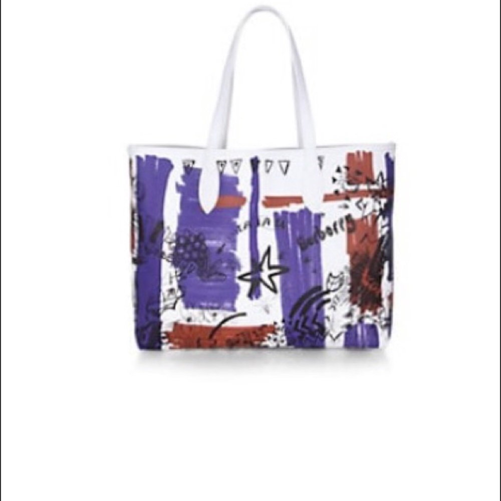 Burberry Tote - Reversible Coated Canvas